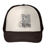 Richard III Wooed Quote (B&W) Mesh Hat