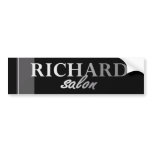 Richard Salon Logo Bumper Sticker bumper stickers