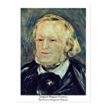 Richard Wagner-Portrait By Pierre-Auguste Renoir Post Cards
