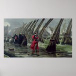 Richelieu  on the sea wall at La Rochelle, 1881 posters