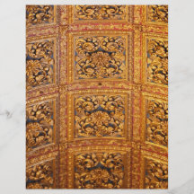 Richly decorated ceiling flyers