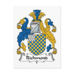 Richmond Family Crest postcards