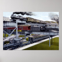 Richmond Virginia Tracks over Tracks Posters