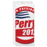 Rick Perry 2012 Custom Rack Card