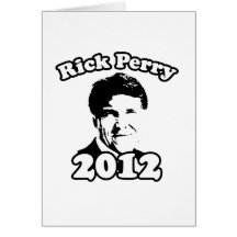 Rick Perry 2012 Retro Greeting Cards