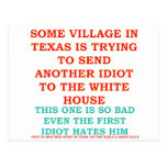 RICK PERRY COWBOY VILLAGE IDIOT POSTCARDS