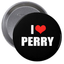 RICK PERRY Election Gear Pinback Button