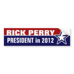 Rick Perry in 2012 bumper stickers