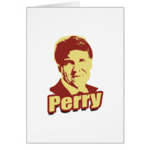 Rick Perry Propaganda Poste Card