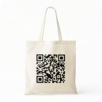 Rick Roll QR Code Rickrolled Tote Bag