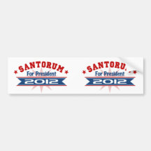 Rick Santorum 2012 Bumper Sticker