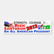 Rick Santorum Bumper Sticker