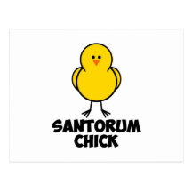 Rick Santorum Chick Postcard