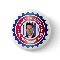 Rick Santorum for President 2012 Button