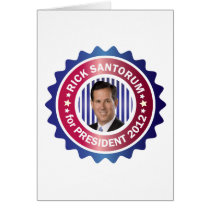 Rick Santorum for President 2012 Cards