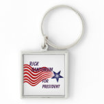 Rick Santorum For President Shooting Star Keychains