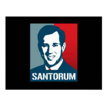 RICK SANTORUM POSTER POSTCARDS