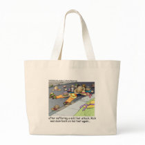 Rick Suffers A Hat Attack Cartoon Gifts & Tees Tote Bags