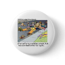 Rick Suffers A Hat Attack Cartoon Gifts & Tees Button