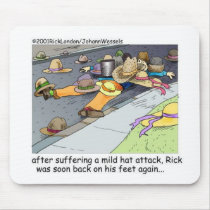 Rick Suffers A Hat Attack Cartoon Gifts & Tees Mousepads
