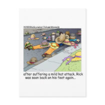 Rick Suffers A Hat Attack Cartoon Gifts & Tees Postcard