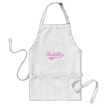 Riddle Last Name Classic Style Aprons