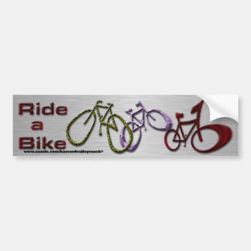 Ride a Bike Bumper Sticker
