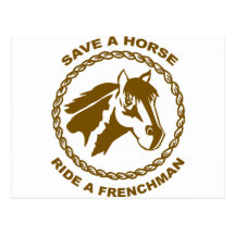 Ride A Frenchman Post Card