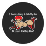 Ride Ass Pull Hair Black stickers