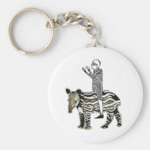 Ride em' tapir keychains