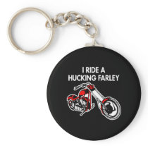 Ride Hucking Farley Black Key Chain