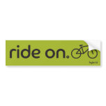 Ride On™ Hybrid Bumper Sticker bumper stickers