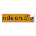Ride On™ Mountain Bumper Sticker bumper stickers