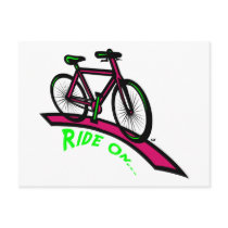 Ride On Postcard