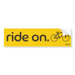Ride On™ Road Bumper Sticker bumper stickers