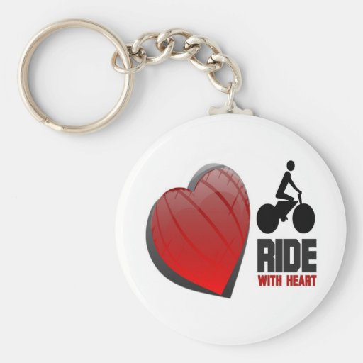 RIDE WITH HEART KEY CHAINS