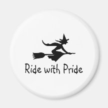 Ride With Pride Fridge Magnet