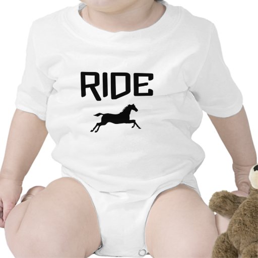 RIDE with Running Horse T-shirts