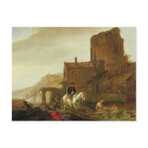 Rider and Bather Post Card