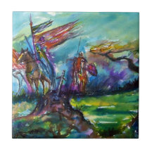 RIDERS IN THE STORM CERAMIC TILE