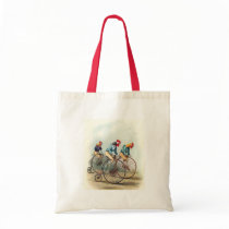 Riding Roosters Canvas Bags
