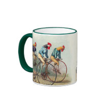 Riding Roosters Coffee Mugs