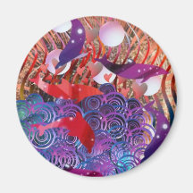 Riding the Waves Refrigerator Magnets