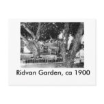 Ridvan Garden - ca. 1900 Post Card