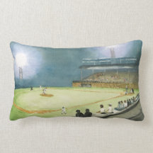 "RIEGEL STADIUM" throw pillow