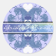 Rielaboration of Vintage Lions 8 Heads with Swirls Sticker