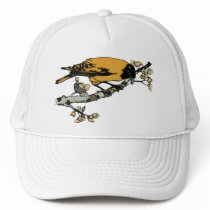 Rielaboration of Yellow Vintage Bird Illustration