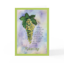 Riesling Wine Grape Greeting Card