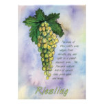 Riesling Wine Grapes Invitation
