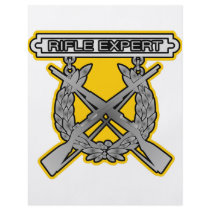 Rifle Expert Badge Personalized Flyer